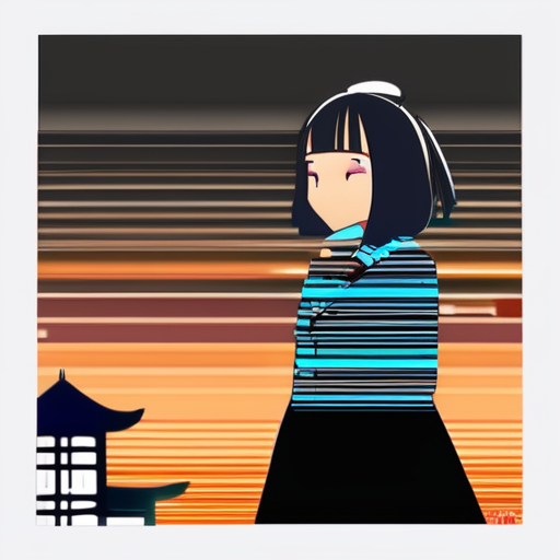 Draw Things(cityscape, japanese girl, shirt)512