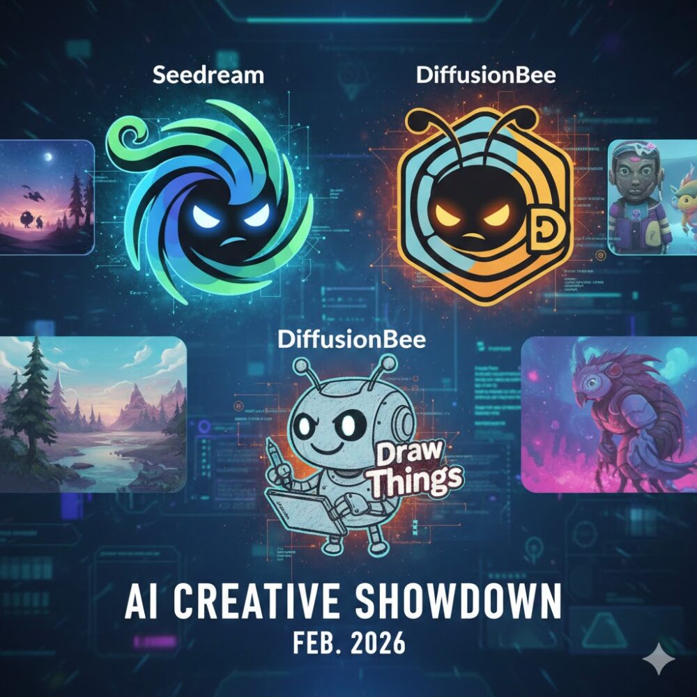 SeedreamとDiffusionBeeとDraw Thingsが睨めっこ